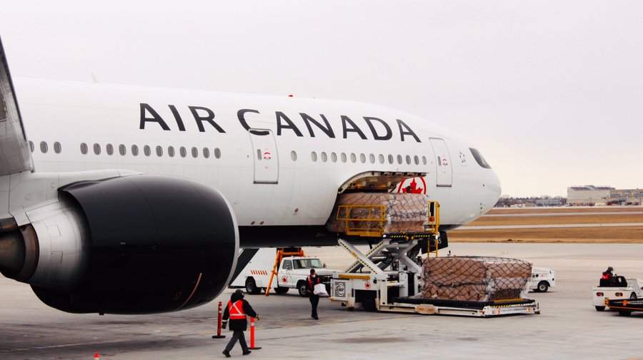 A shipment of personal protective equipment arrived in Winnipeg Tuesday.