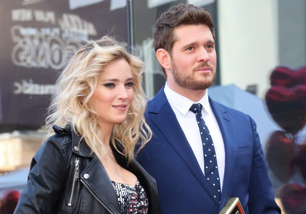 Actor Luisana Lopilato attends the ceremony to honor her husband, singer Michael Bublé, with a star on the Hollywood Walk of Fame on Nov. 16, 2018 in Hollywood, Calif.