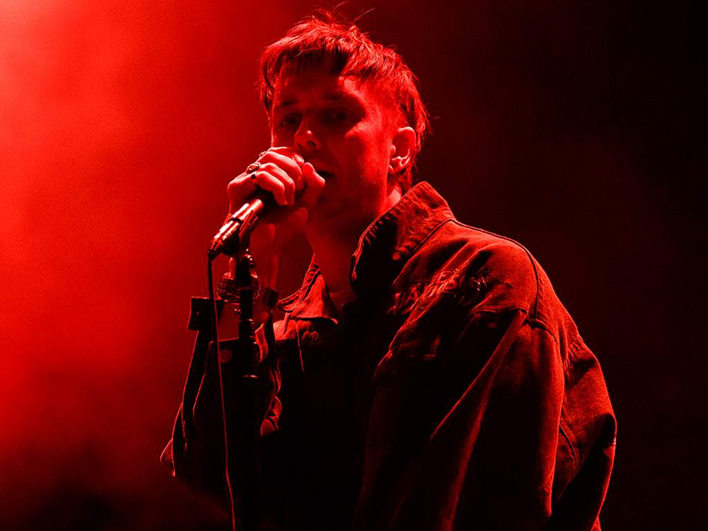 Julian Casablancas of The Strokes performs on stage at Pepsi Live at Rogers Arena on March 5, 2020 in Vancouver.