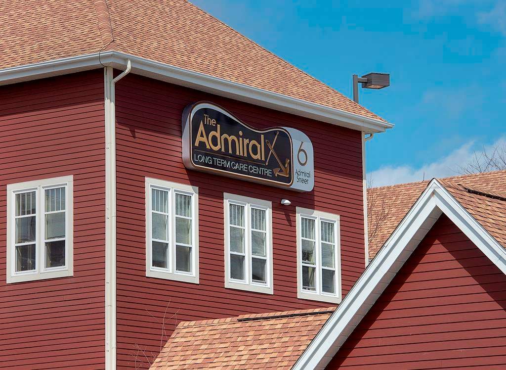 Admiral Long Term Care Centre is seen in Dartmouth, N.S. on Tuesday, April 14, 2020.