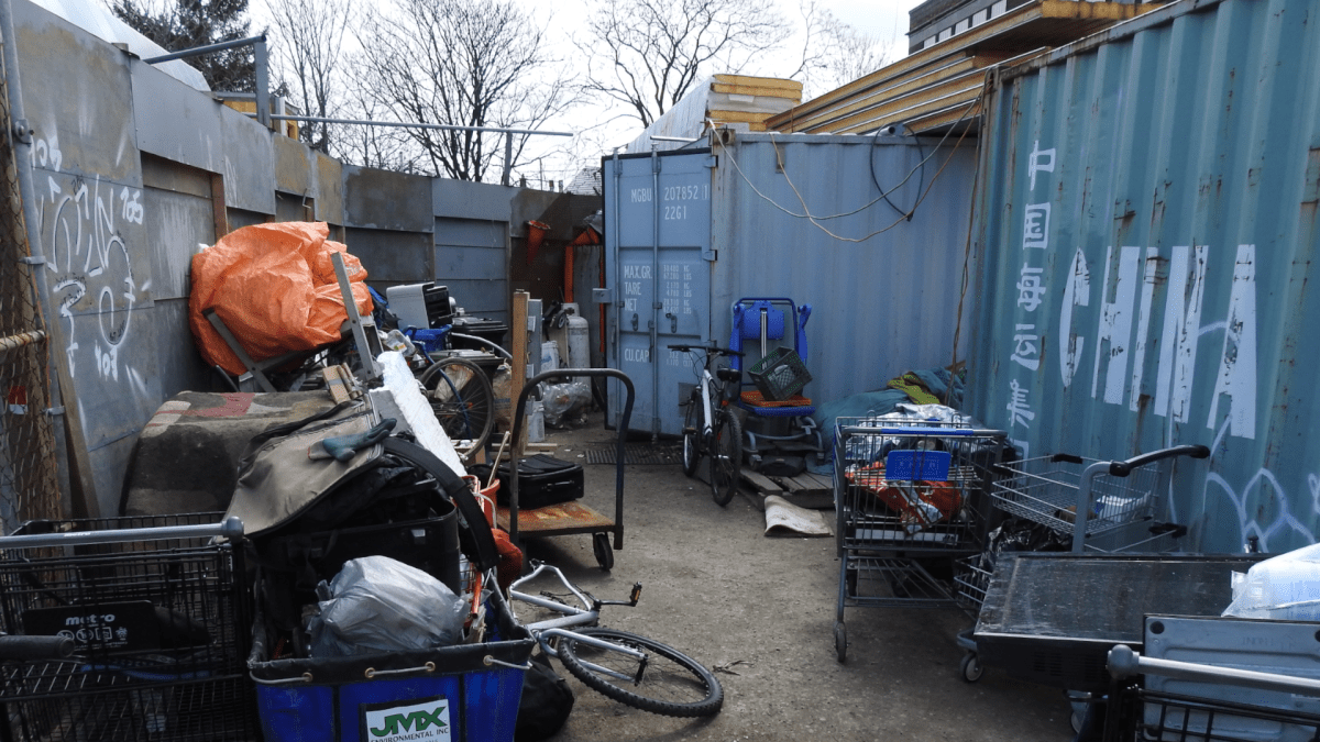 Hamilton police say they shut down an alleged illegal scrapyard business at a location on Wellington Street North at Burlington Street East on April 16, 2020.