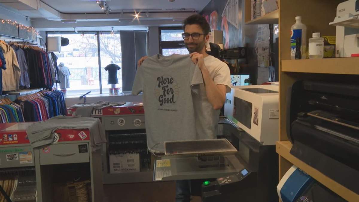 Jonny Jacques is hoping Edmontonians step up to support their favourite local businesses with a T-shirt campaign.