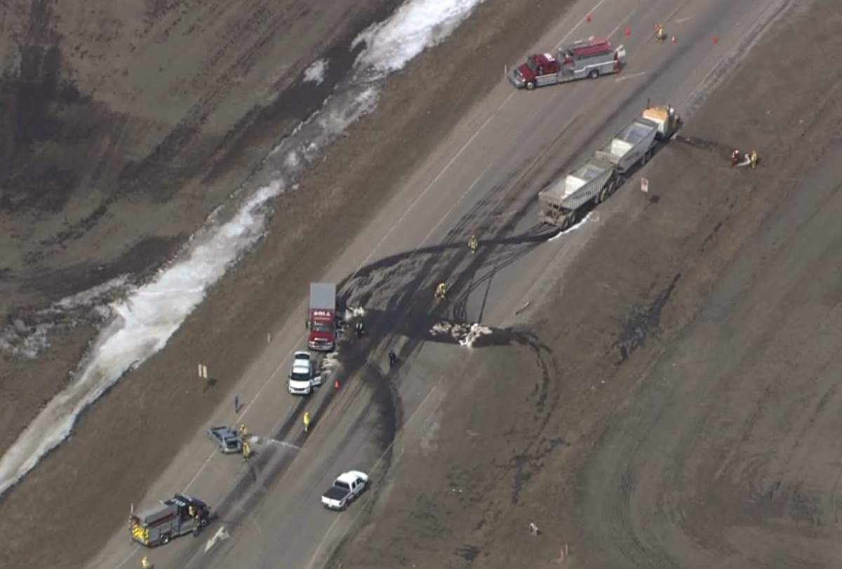 Emergency crews responded to a fatal collision at highways 566 and 9 on Wednesday, April 8, 2020.