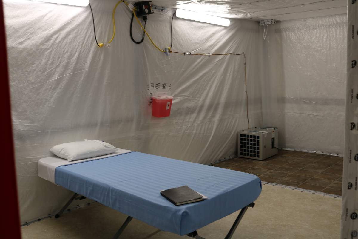 LHSC COVID-19 Field Hospital bed