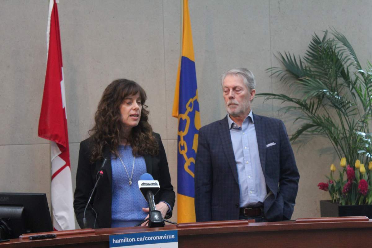 Hamilton's medical officer of health during a COVID-19 update at city hall on March 13, 2020.