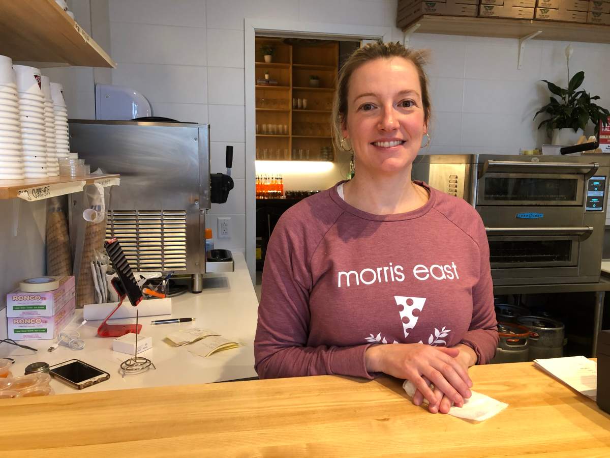 Jennie Dobbs, owner of the Morris East pizzerias, said her team is offering delivery service and expanding its menu in response to COVID-19 restrictions.