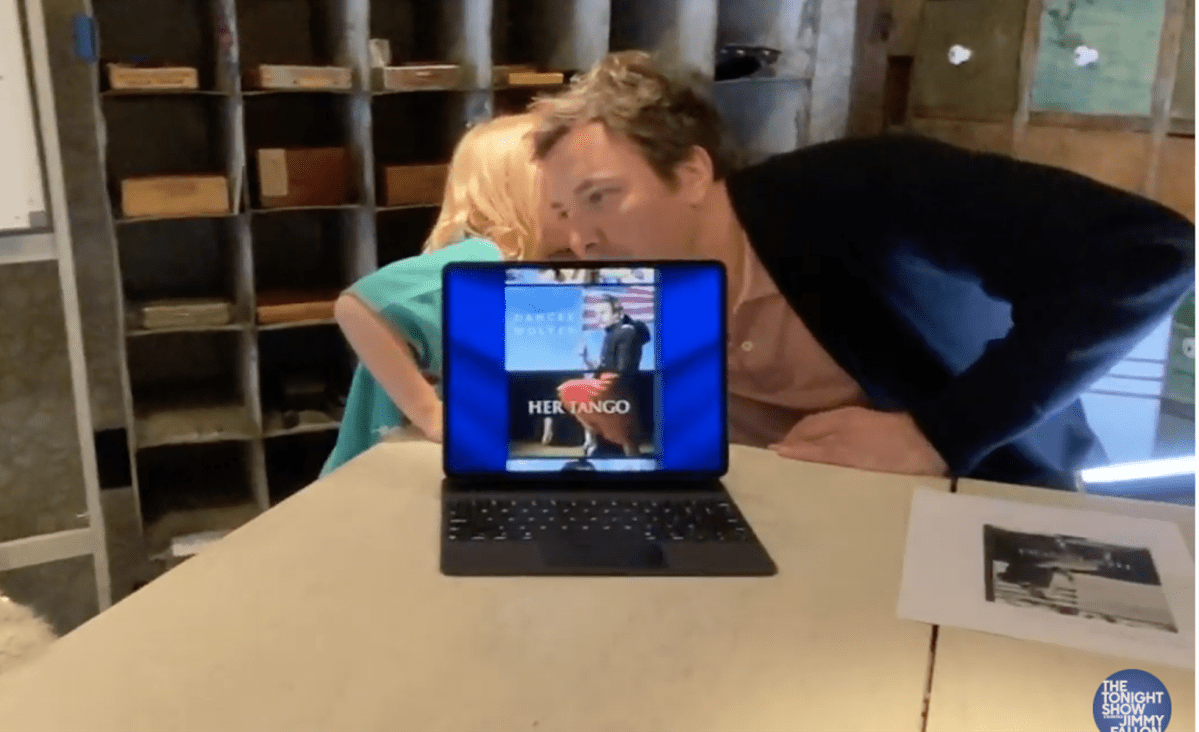 Jimmy Fallon's daughter interrupts at-home show to 'tell him a secret.'.