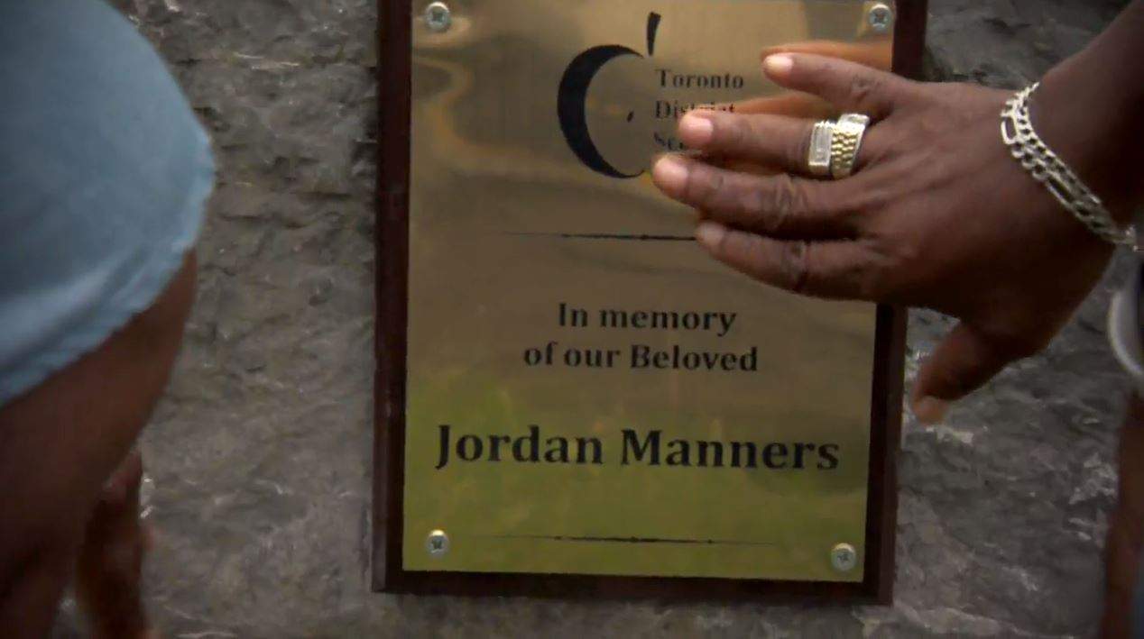 Jordan Manners memorial.