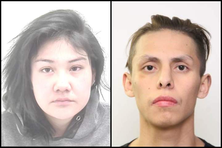 Calgary police are looking for Kiara Leather and Fritz Chiefmoon.