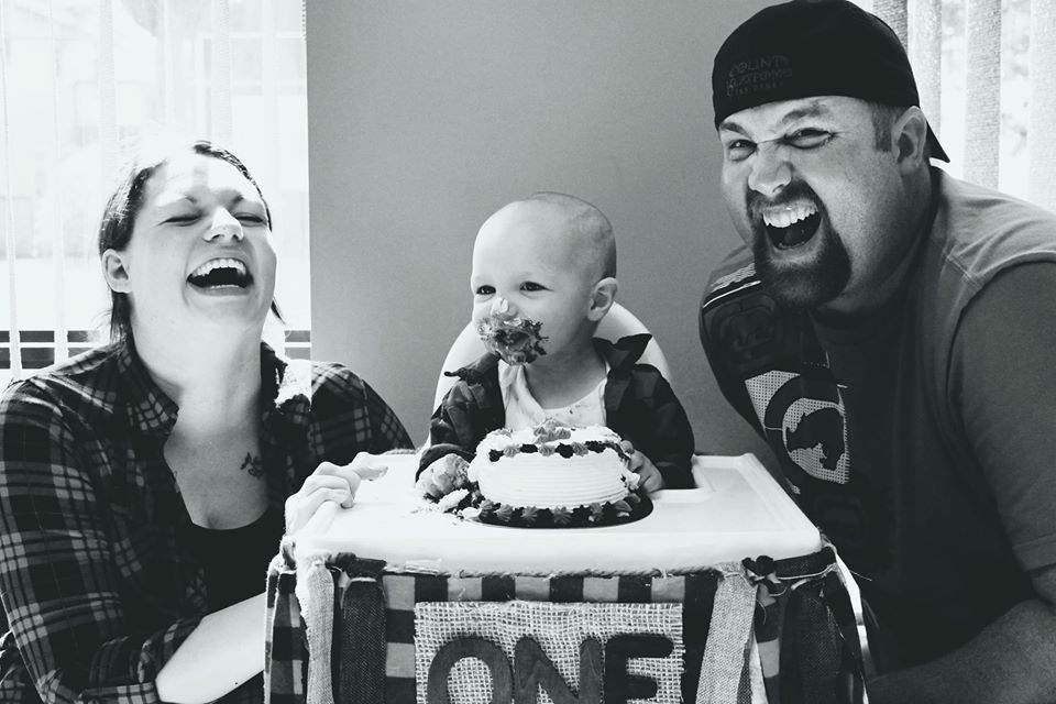 A photo from Kristen Beaton’s Facebook, with the caption: “I love my little family more than words can describe.”