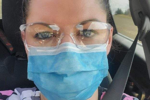 Kristen Beaton appears in this photo she posted to Facebook on April 18.