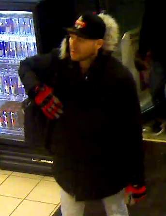 Edmonton police are looking for this man in relation to a fire in March that was ruled arson.