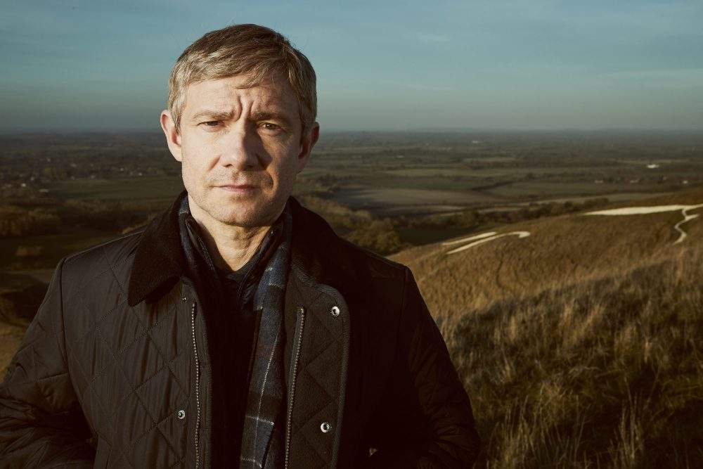 Martin Freeman is shown as Steve Fulcher in BritBox Canada's 'A Confession.'.