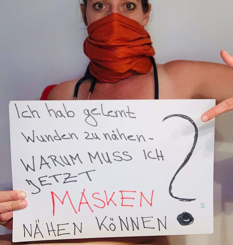 A doctor in Germany calls for more PPE to fight the coronavirus pandemic.