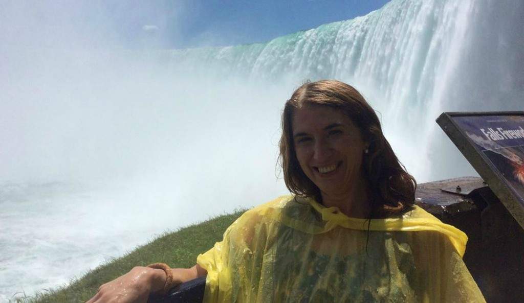 Nigyar Mamedova pictured at Niagara Falls. She is currently living in NYC. Photo provided by Nigyar Mamedova.