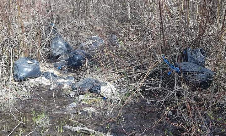 An illegal dumpsite in the Okanagan.