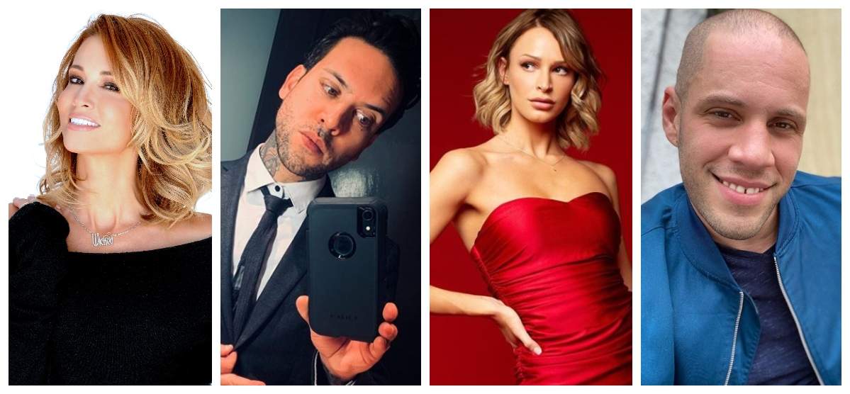 Adult film performers Jessica Drake, left, Small Hands, Emma Hix and Wolf Hudson are shown in this composite image.