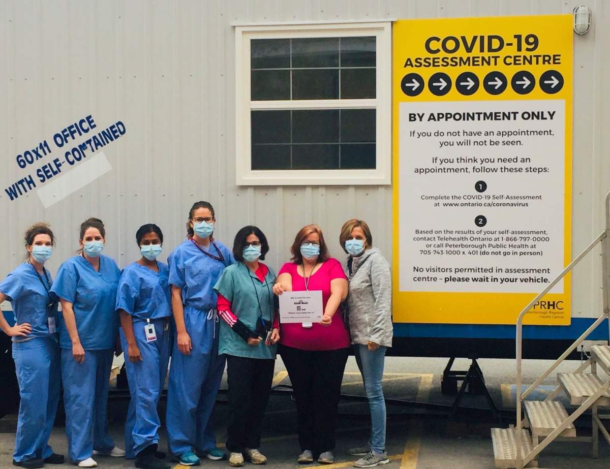 The Peterborough Regional Health Centre's COVID-19 assessment centre.