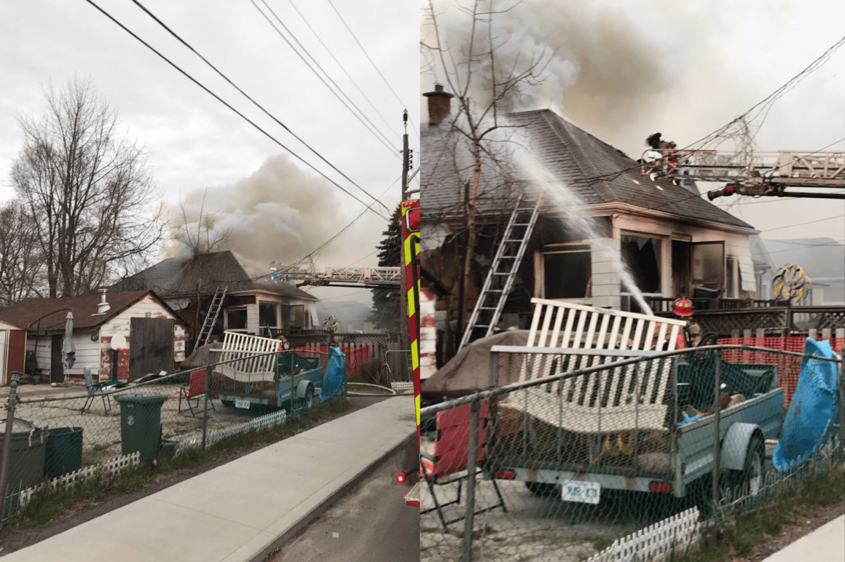 One person is dead after a fire gutted a home in east Hamilton on Easter Sunday.