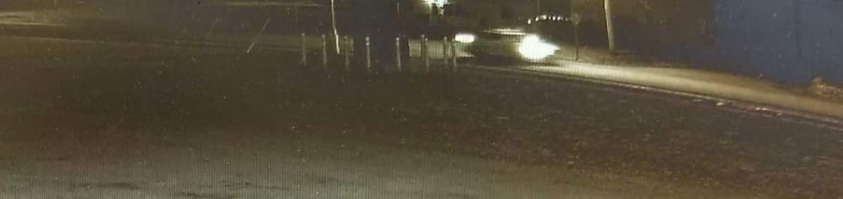 Security footage shows the gunman in his replica police cruiser in Debert at 11:15 p.m. on Saturday, April 18.
