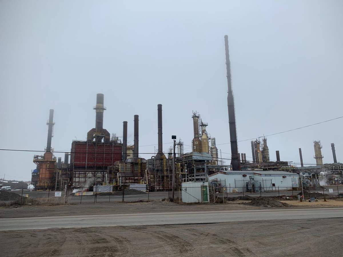 The Come By Chance oil refinery, in Newfoundland and Labrador, is halting production