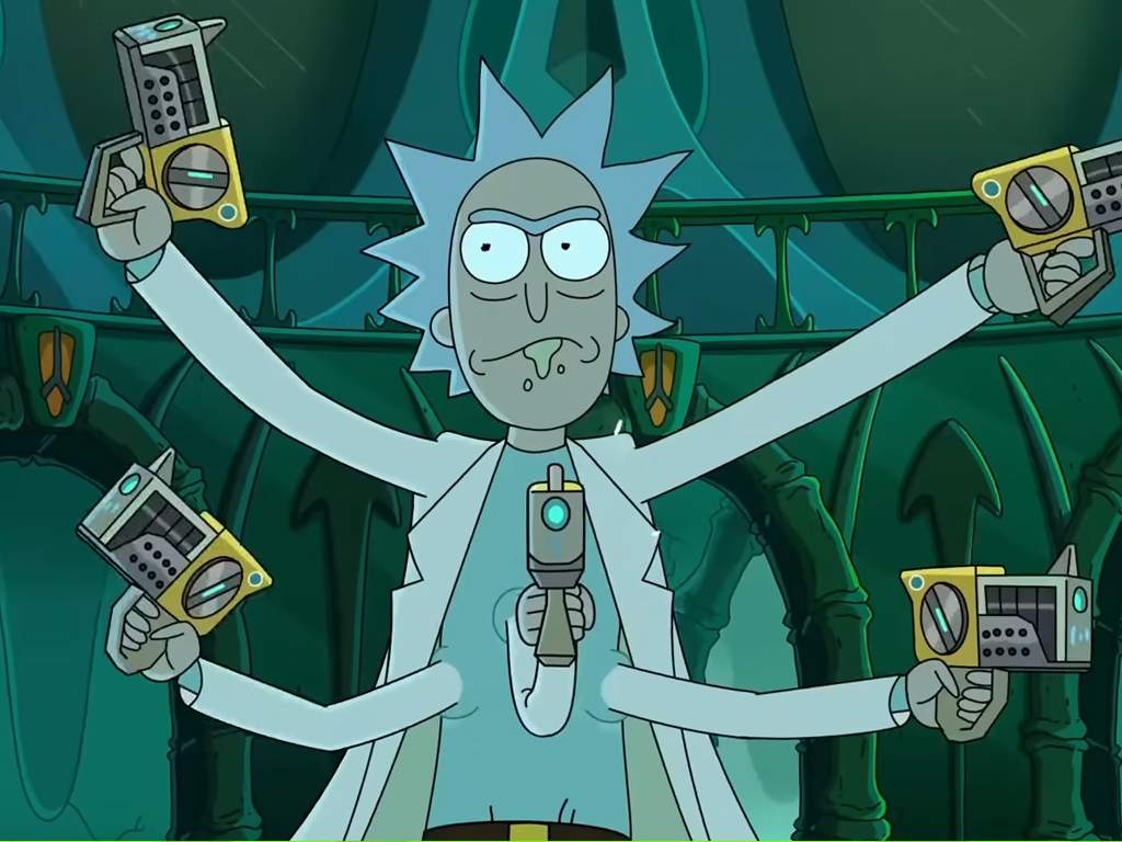 (L-R) Rick in the fourth season of Adult Swim’s ‘Rick & Morty’, which premieres on May 3, 2020.