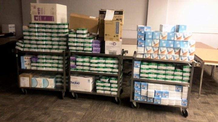 Sask Polytechnic staff conducted an inventory of supplies at the Moose Jaw, Prince Albert, Regina and Saskatoon campuses.