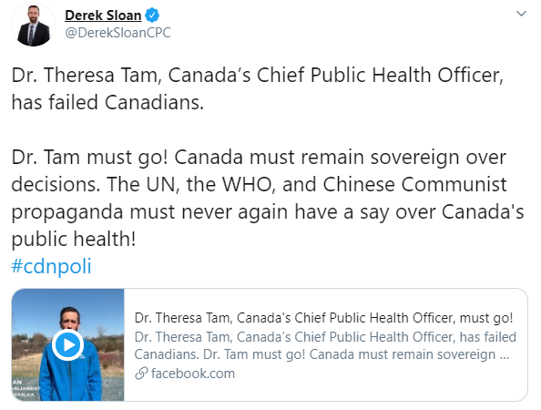 Rookie Belleville, Ont., MP gets blowback for ‘racist’ comments against Canada’s top doctor - image