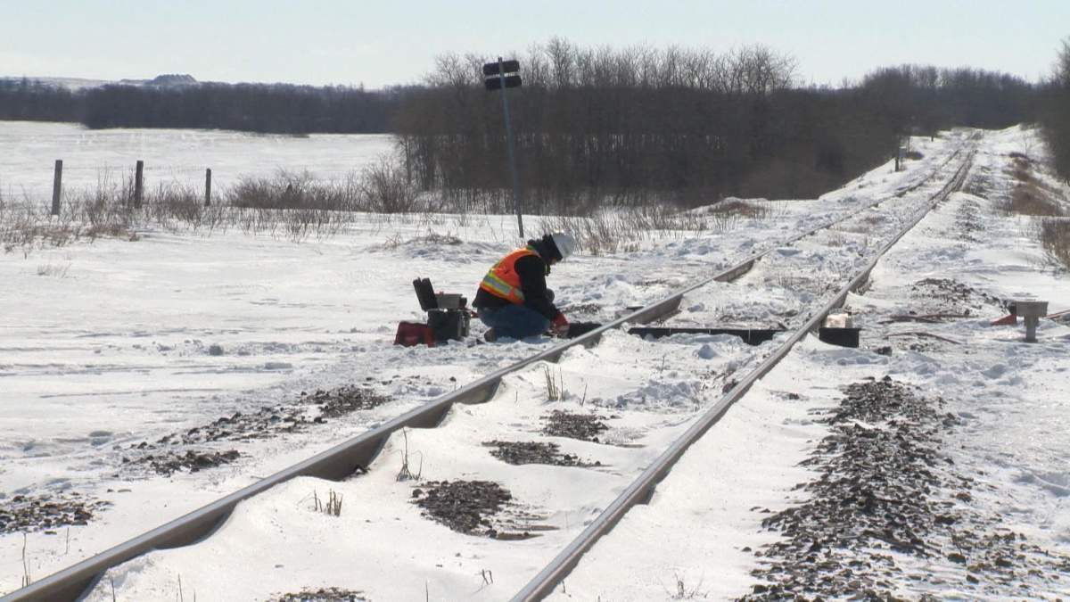 Train derailment east of Saskatoon