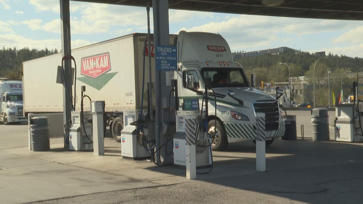 Chevron says its cardlocks will be offering free showers and washrooms for truck drivers. 