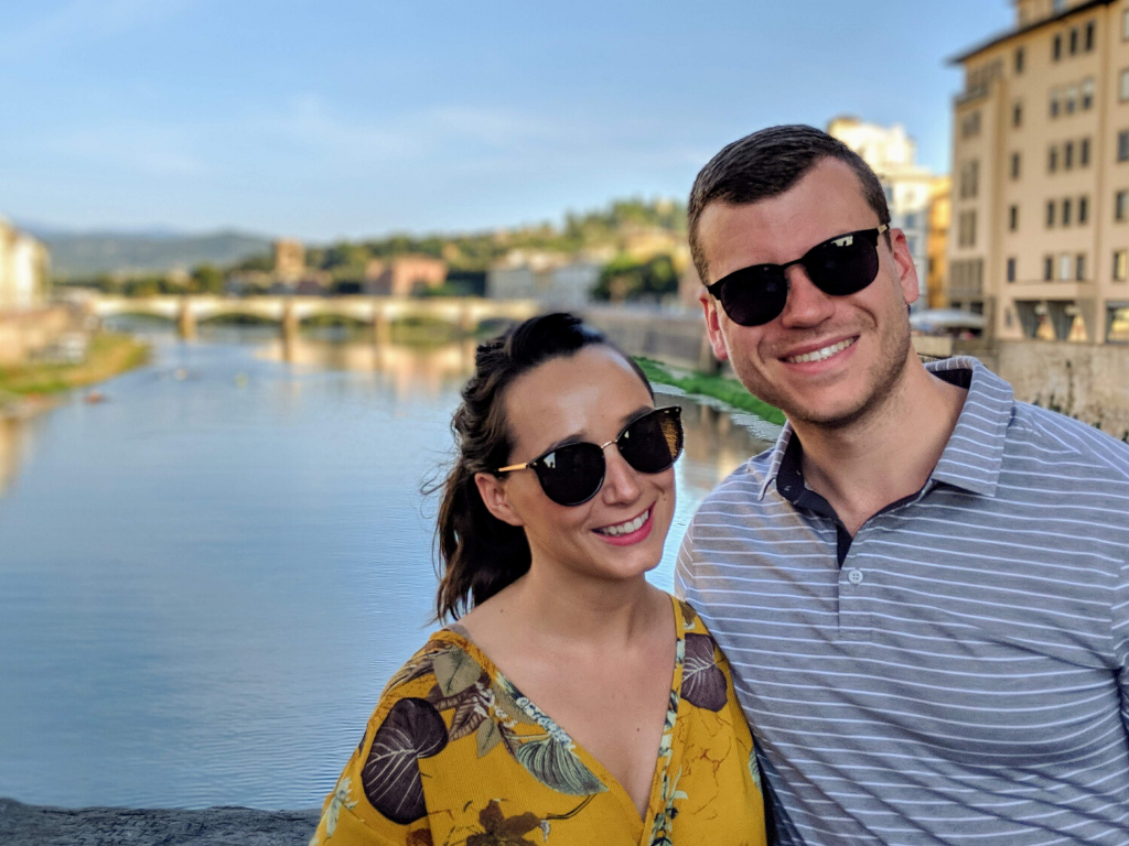 Ashley McGuire and her fiancé