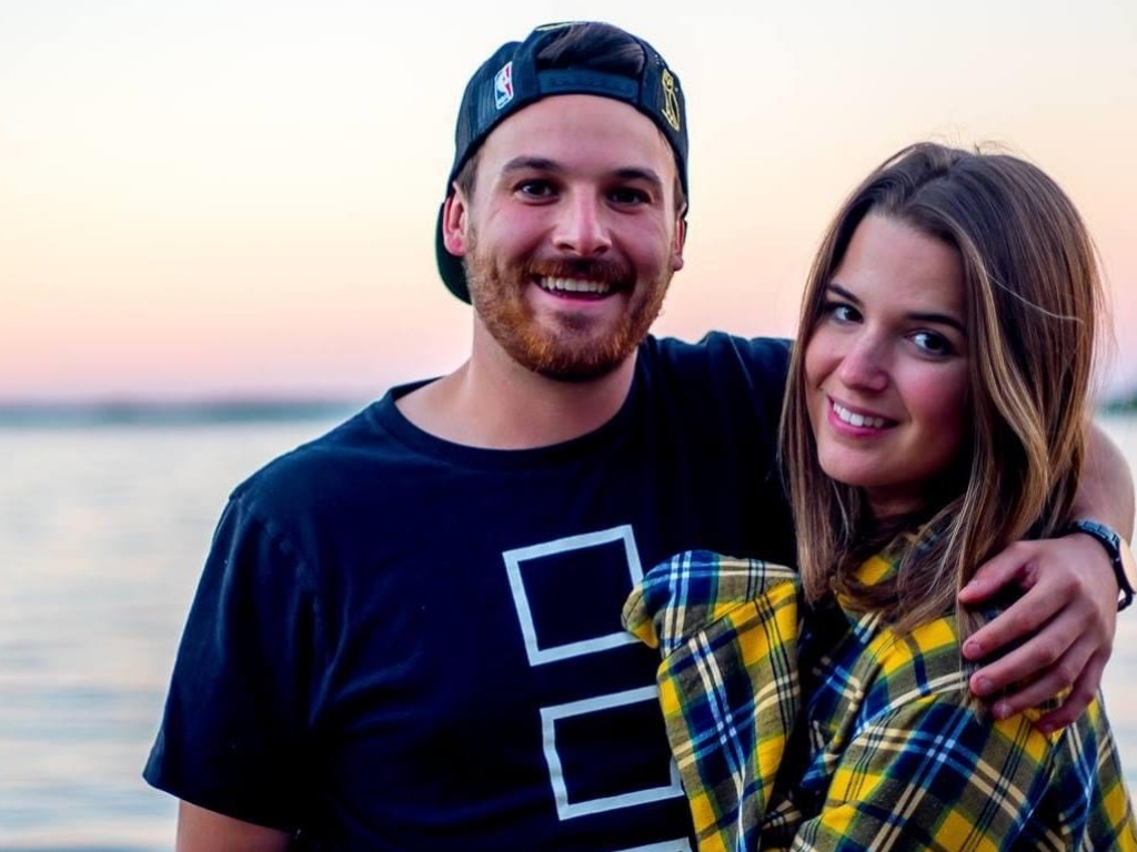 Sarah Tassielli and her fiancé