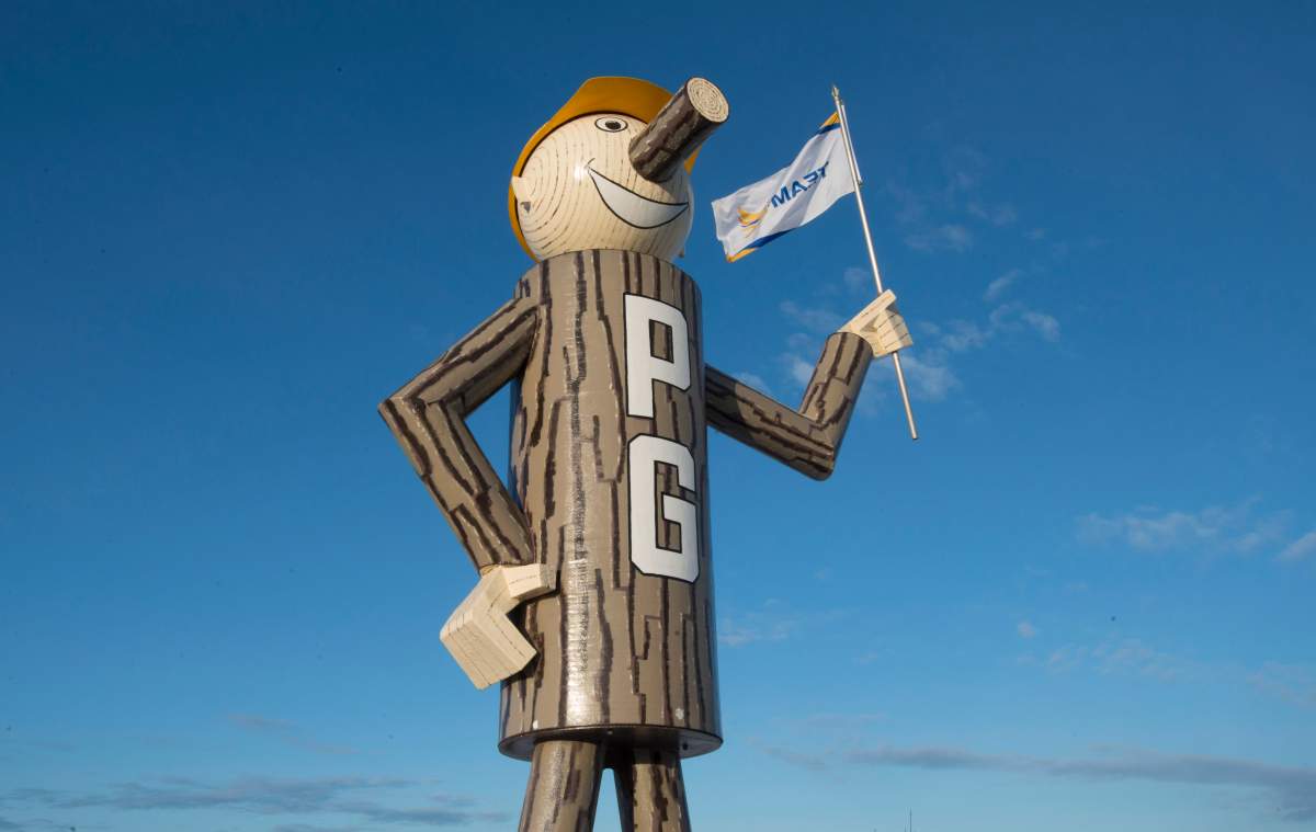Mr. P.G. is pictured in Prince George, B.C. March, 2015. 