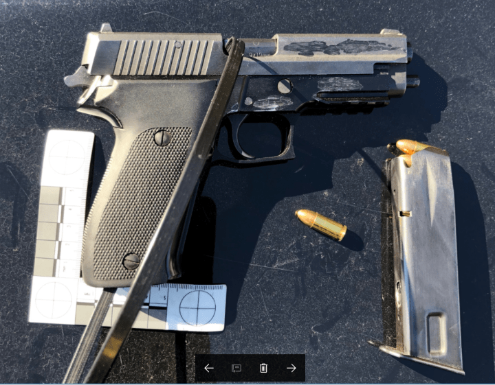 Two people have been charged with firearm offences after they were caught speeding in the area of Centre Street and 5th Line Tuesday morning, Nottawasaga OPP say.