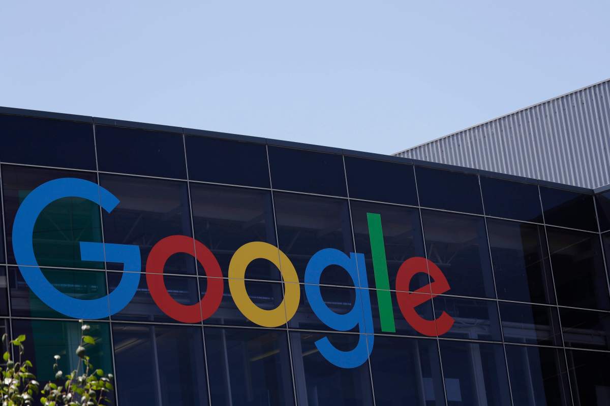 FILE - This Tuesday, July 19, 2016, file photo shows the Google logo at the company's headquarters in Mountain View, Calif.