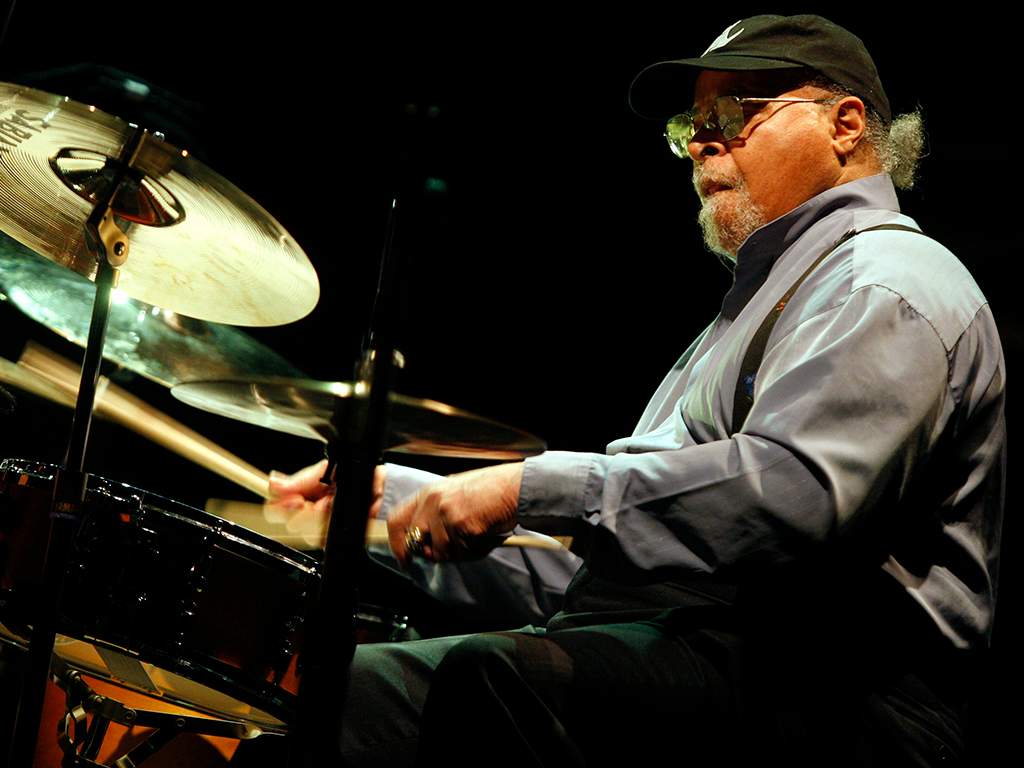 Jazz drummer Jimmy Cobb performs with his So What Band celebrating 50 years of Miles Davis’ Kind of Blue during a concert at Guimaraes Jazz festival, in Guimaraes, Portugal on Nov. 12, 2009.
