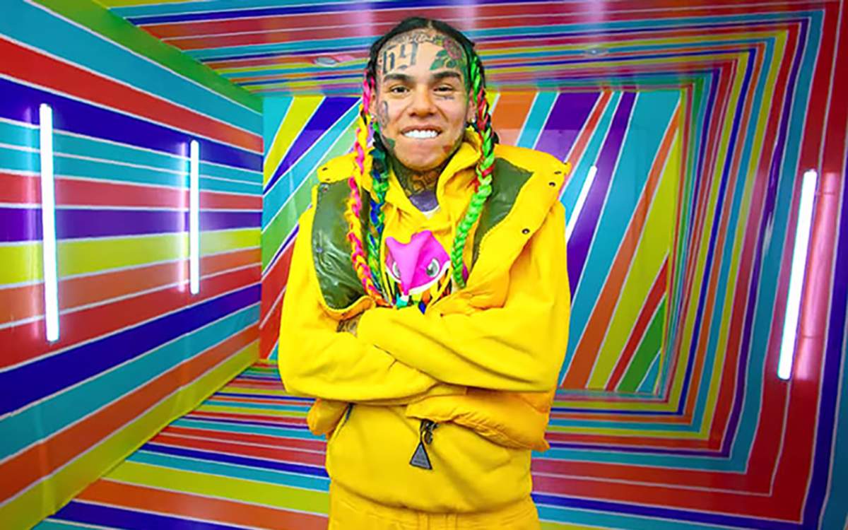 6ix9ine in his new music video for 'GOOBA.'.