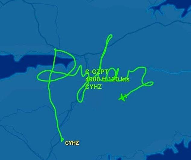 This flight was meant to help raise awareness for Dylan Ehler, a three-year-old from Truro, N.S., who went missing.