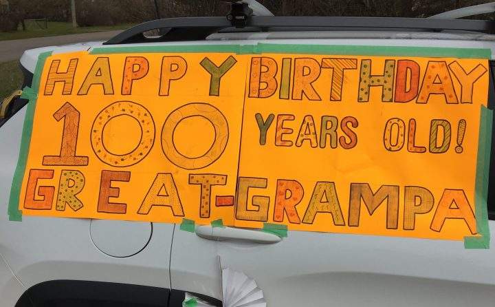 A look at one of the 100+ vehicles that took part in Kisbey resident Albert Hale's 100th birthday surprise parade.