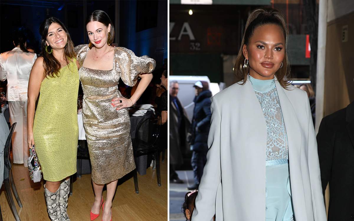 (L-R):  Susan Korn, Alison Roman and Chrissy Teigen.