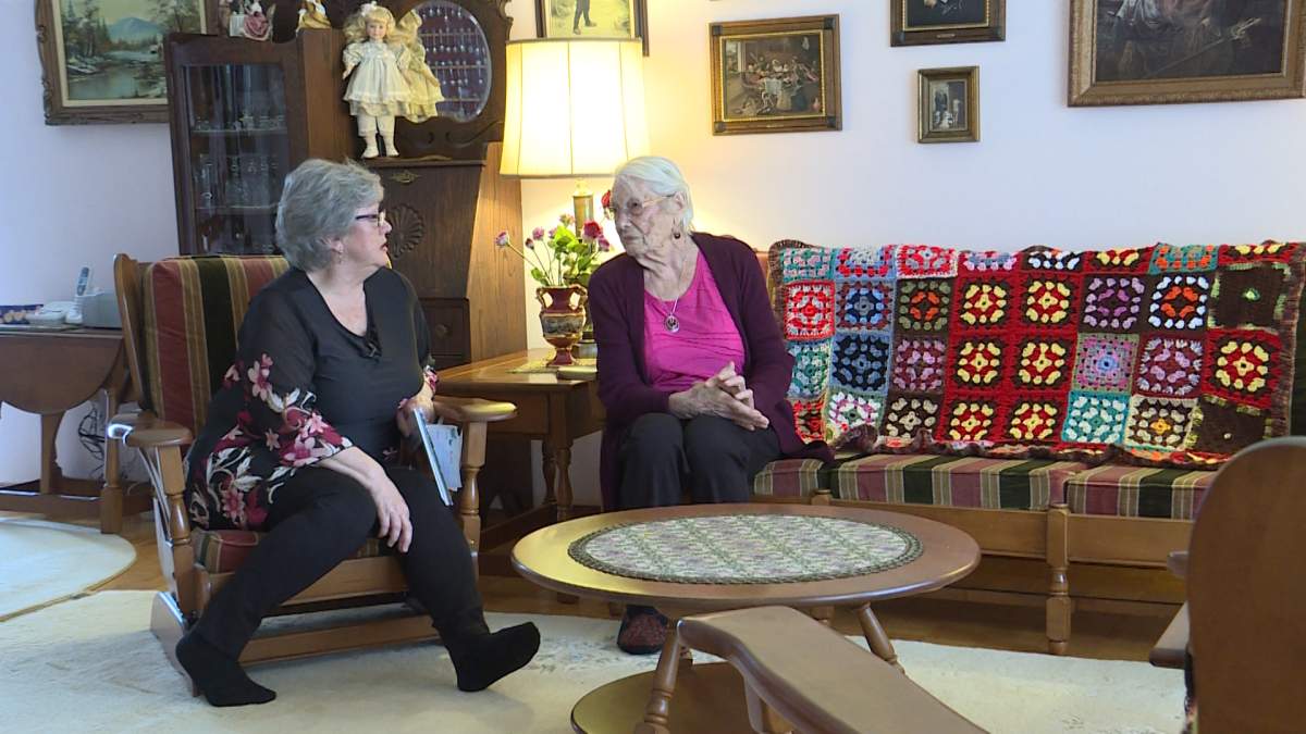 Kathi Colwell with her mother Johanna
