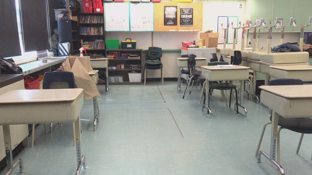 Classrooms are empty, but most students are hoping to return to class in September.