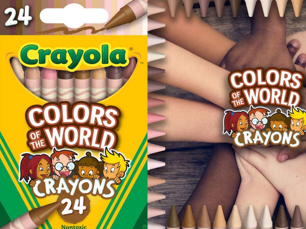 Crayola recently unveiled their new packs of crayons that represent the world's skin tones. The pack, called Colors of the World, contains 24 different skin-tone colours.
