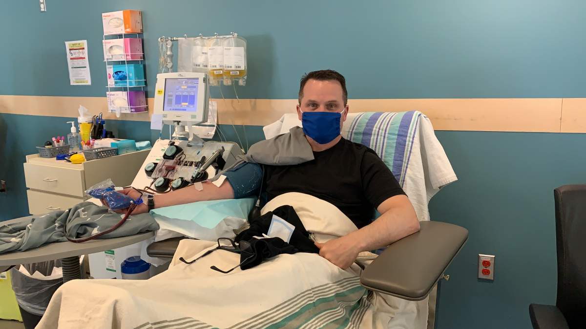 Donnie Clarke, who recovered from COVID-19,  was the first man to donate his convalescent plasma in Halifax, N.S.