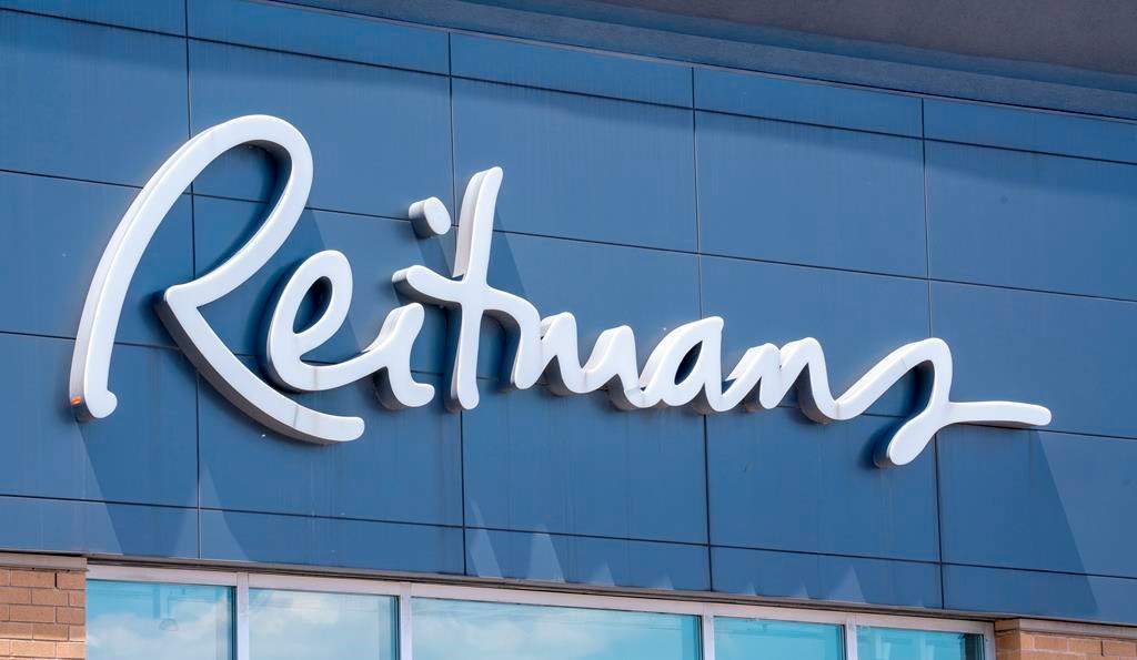 A Reitmans sign is seen on a store front in Montreal on Tuesday, June 18, 2019. Reitmans (Canada) Ltd.
