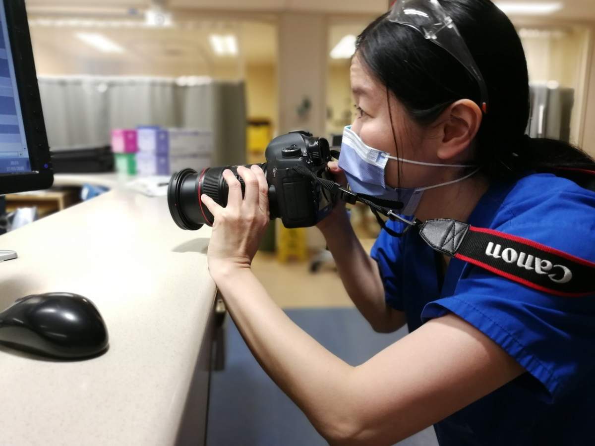 UHN emergency physician Dr. Dawn Lim documents her colleagues on the front lines of caring for patients during the pandemic.