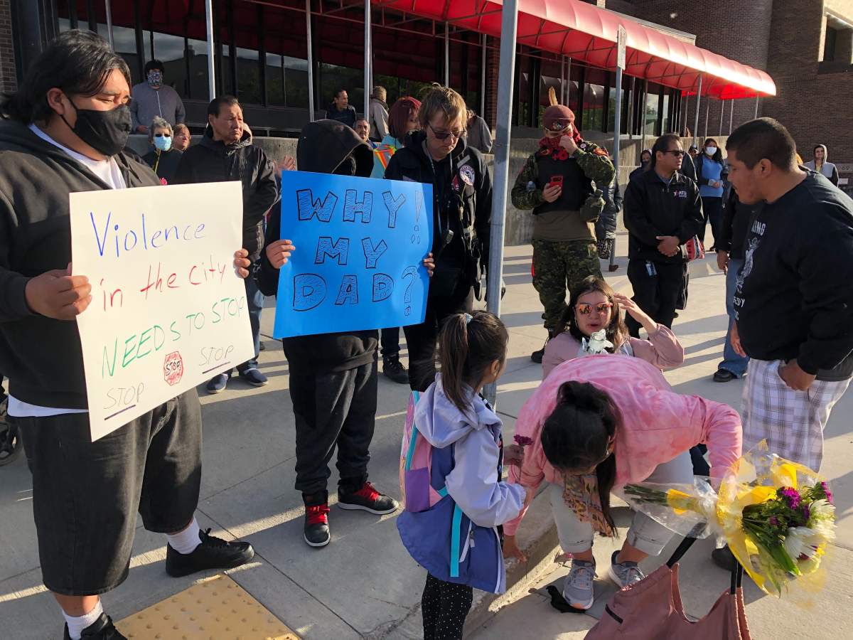 Family and friends gather to honour man fatally stabbed on Winnipeg bus - image