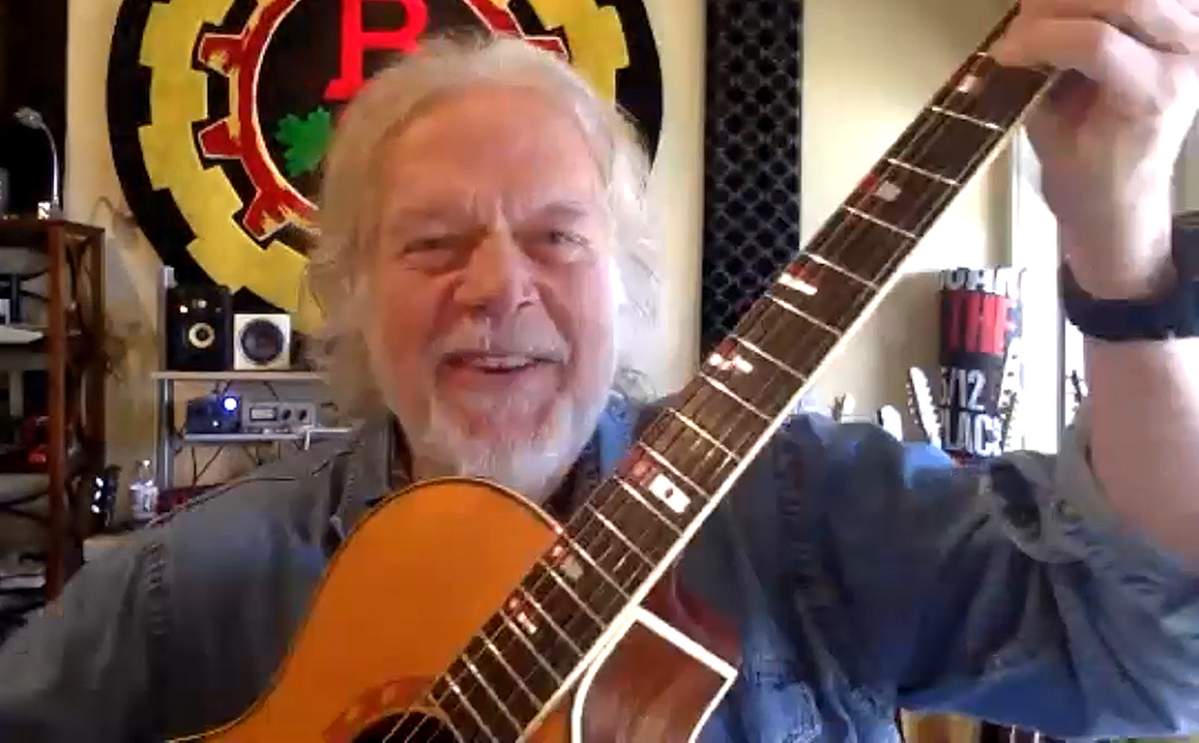 Randy Bachman, co-founder of Canadian rock band, The Guess Who, during a Zoom interview with ‘Ongoing History of New Music’ host Alan Cross and Global News reporter Adam Wallis on May 6, 2020.