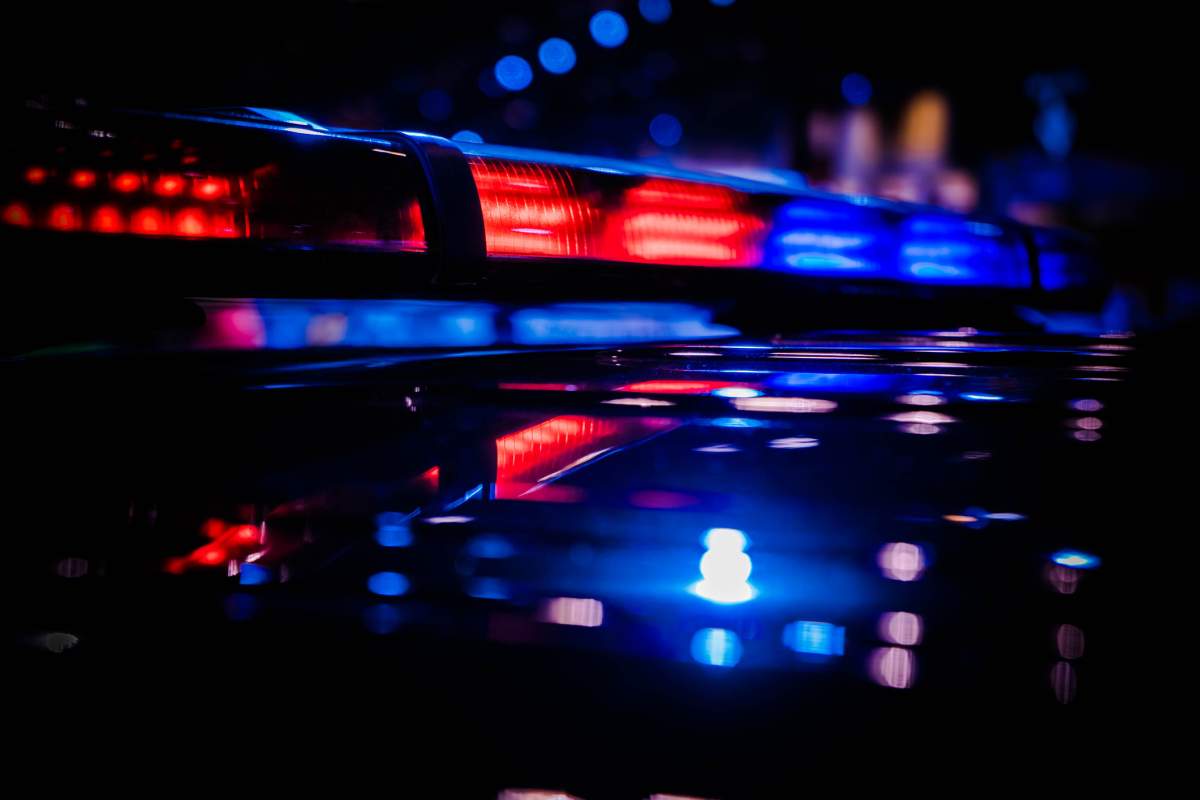 File photo of police lights.