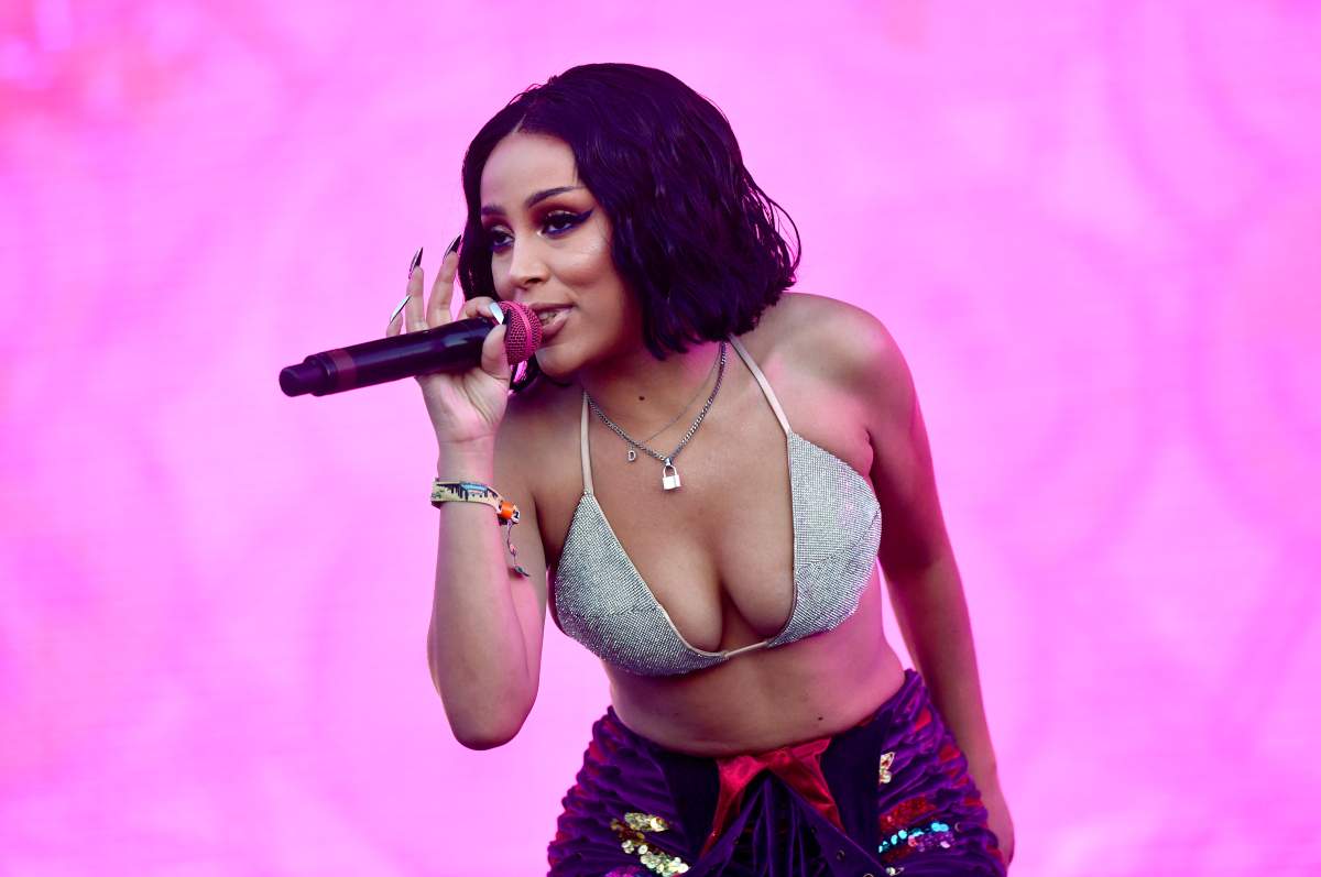 Rapper Doja Cat performs onstage during day 2 of the Rolling Loud Festival at Banc of California Stadium on Dec. 15, 2019, in Los Angeles, Calif.